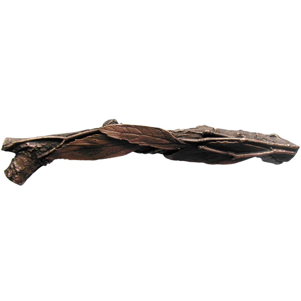 Notting Hill NHP-672-AC-L Leafy Branch Pull Antique Copper (Left side)